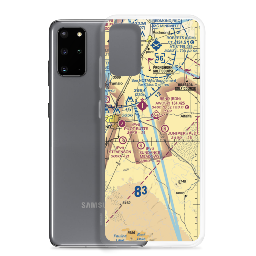 Kennel Airstrip (OR04) VFR Sectional Samsung Case Samsung Galaxy S20 Plus model shown
