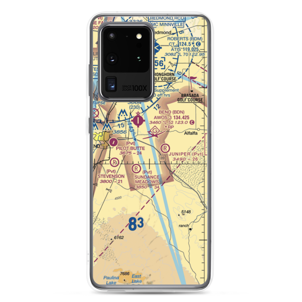 Kennel Airstrip (OR04) VFR Sectional Samsung Case Samsung Galaxy S20 Ultra model shown