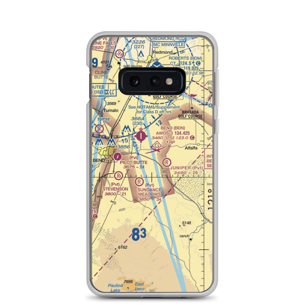 Kennel Airstrip (OR04) VFR Sectional Samsung Case Samsung Galaxy S10e model shown