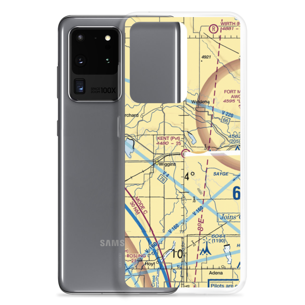 Kent Airport (8CO0) VFR Sectional Samsung Case Samsung Galaxy S20 Ultra model shown