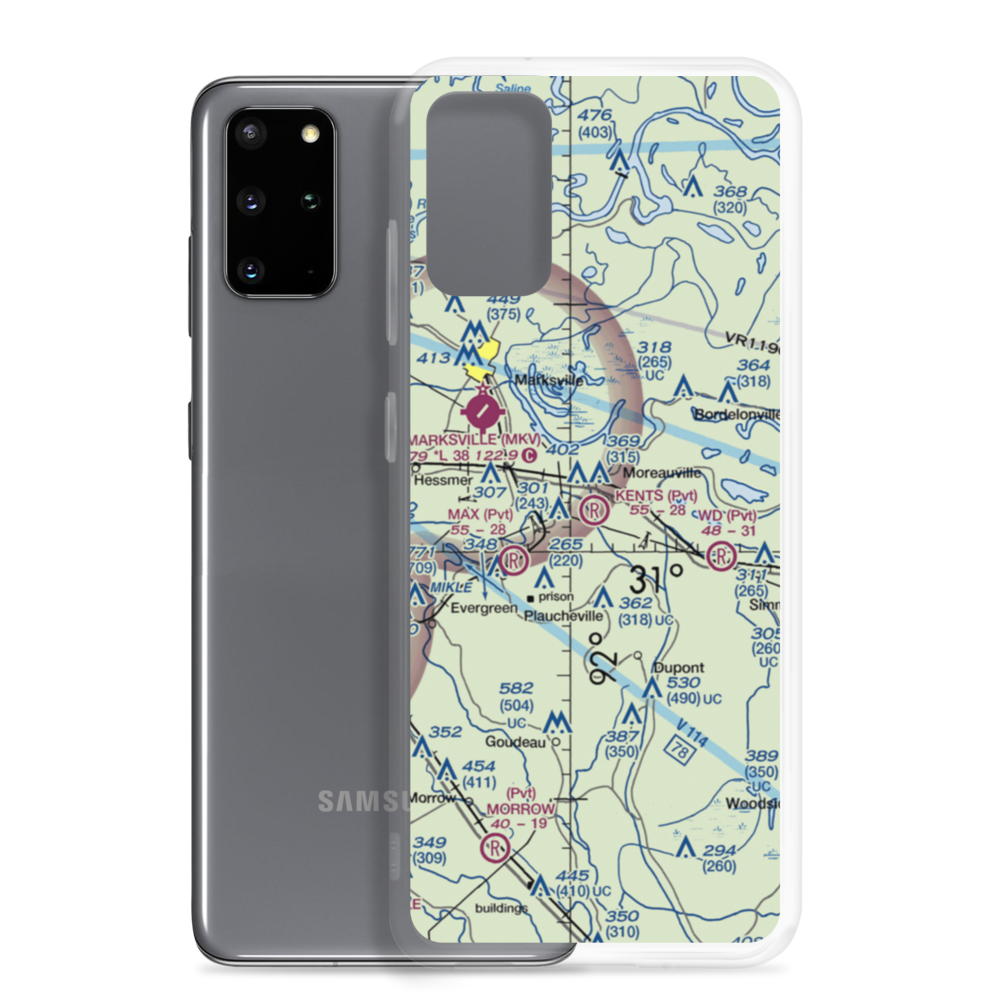 Kent's Flying Service Airport (5LA1) VFR Sectional Samsung Case Samsung Galaxy S20 Plus model shown