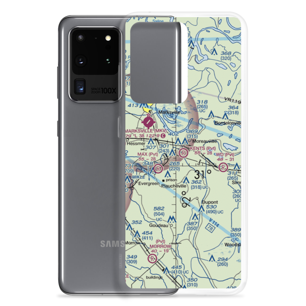 Kent's Flying Service Airport (5LA1) VFR Sectional Samsung Case Samsung Galaxy S20 Ultra model shown