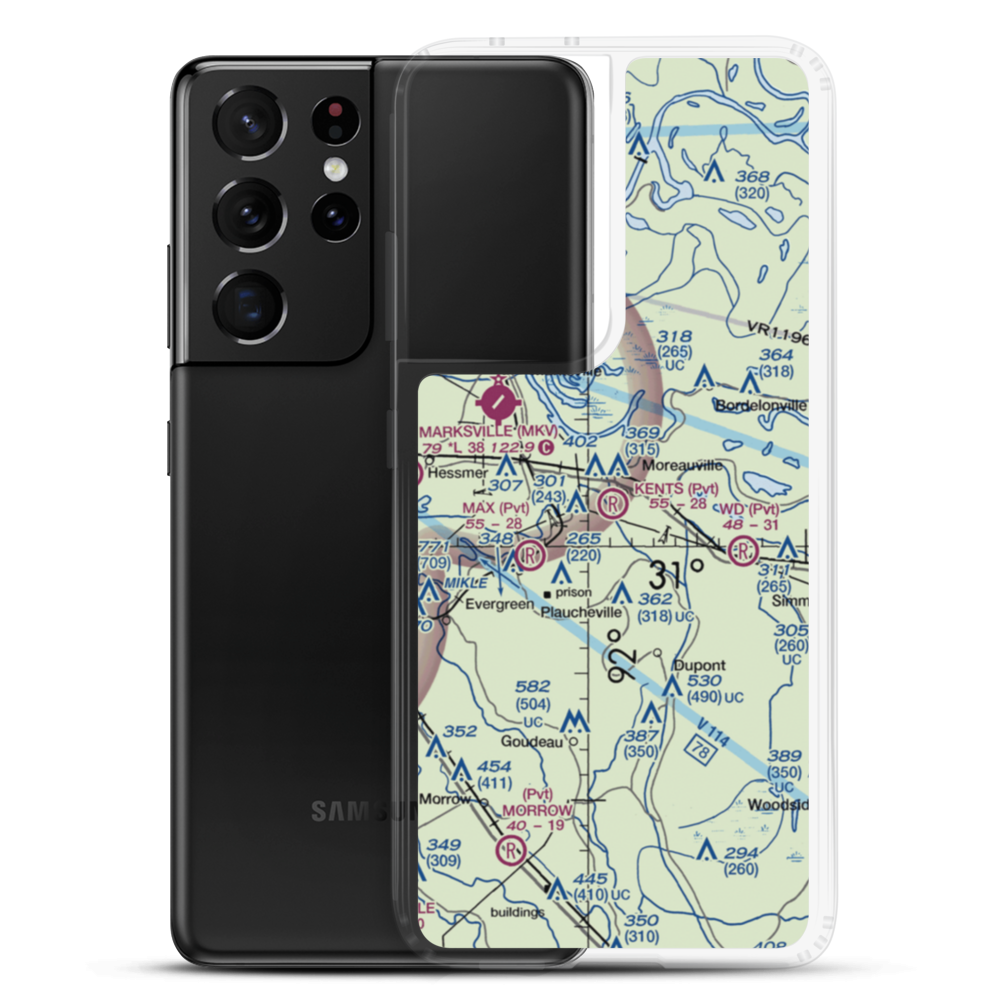 Kent's Flying Service Airport (5LA1) VFR Sectional Samsung Case Samsung Galaxy S21 Ultra model shown