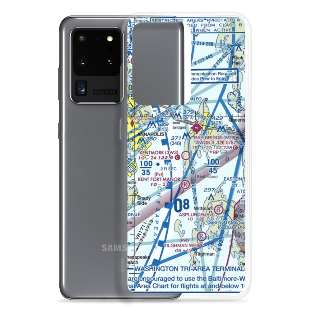 Kentmorr Airpark (3W3) VFR Sectional Samsung Case Samsung Galaxy S20 Ultra model shown