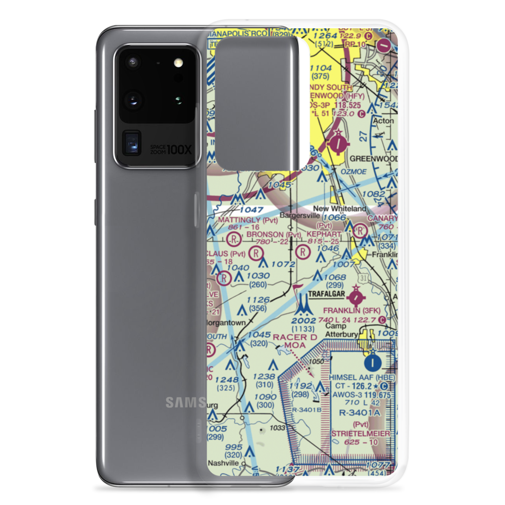 Kephart Field Airport (IN01) VFR Sectional Samsung Case Samsung Galaxy S20 Ultra model shown