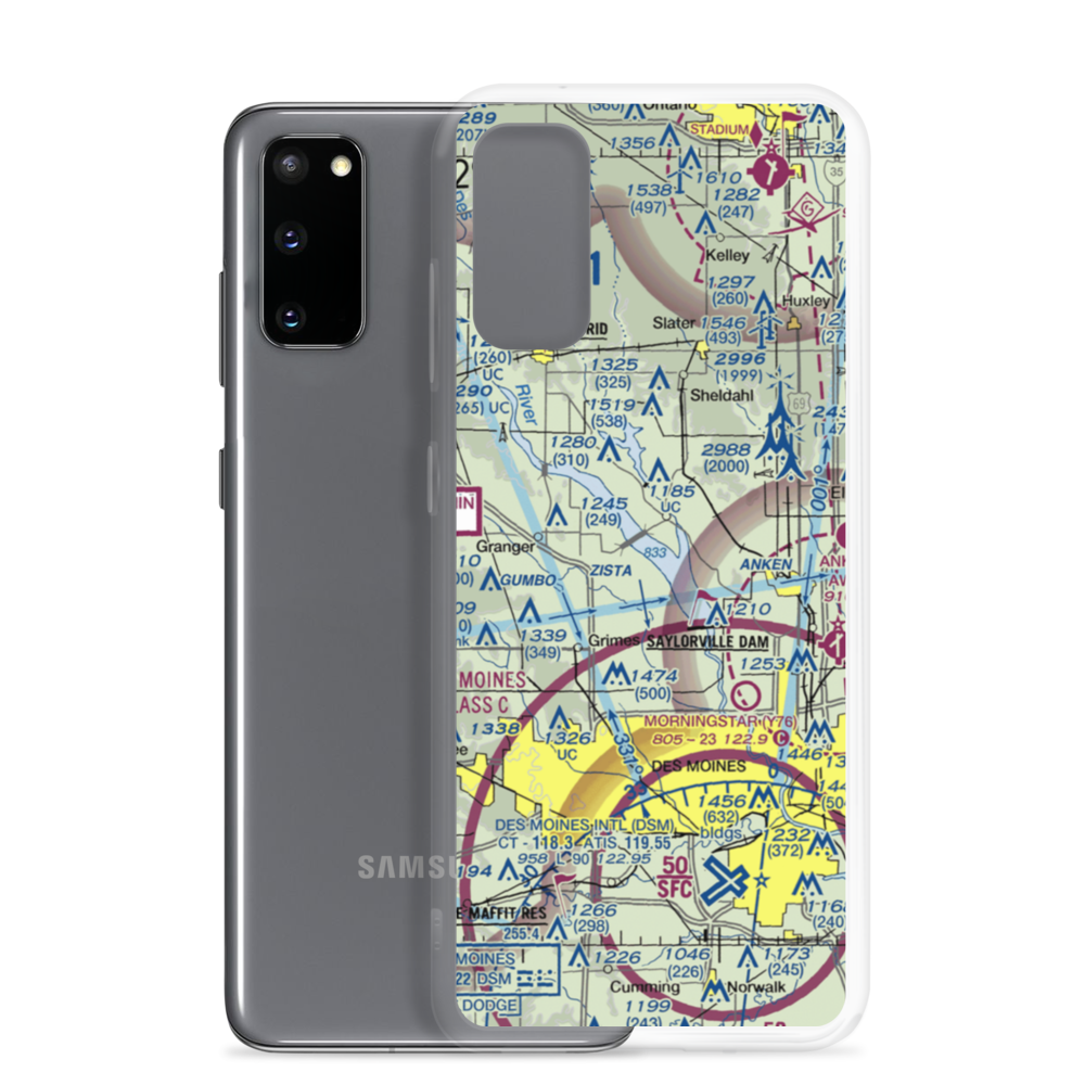 Kern Field (IA48) VFR Sectional Samsung Case Samsung Galaxy S20 model shown