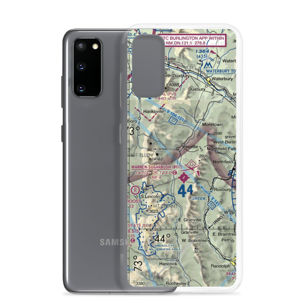 Ketcham Lndg Area Airport (VT30) VFR Sectional Samsung Case Samsung Galaxy S20 model shown
