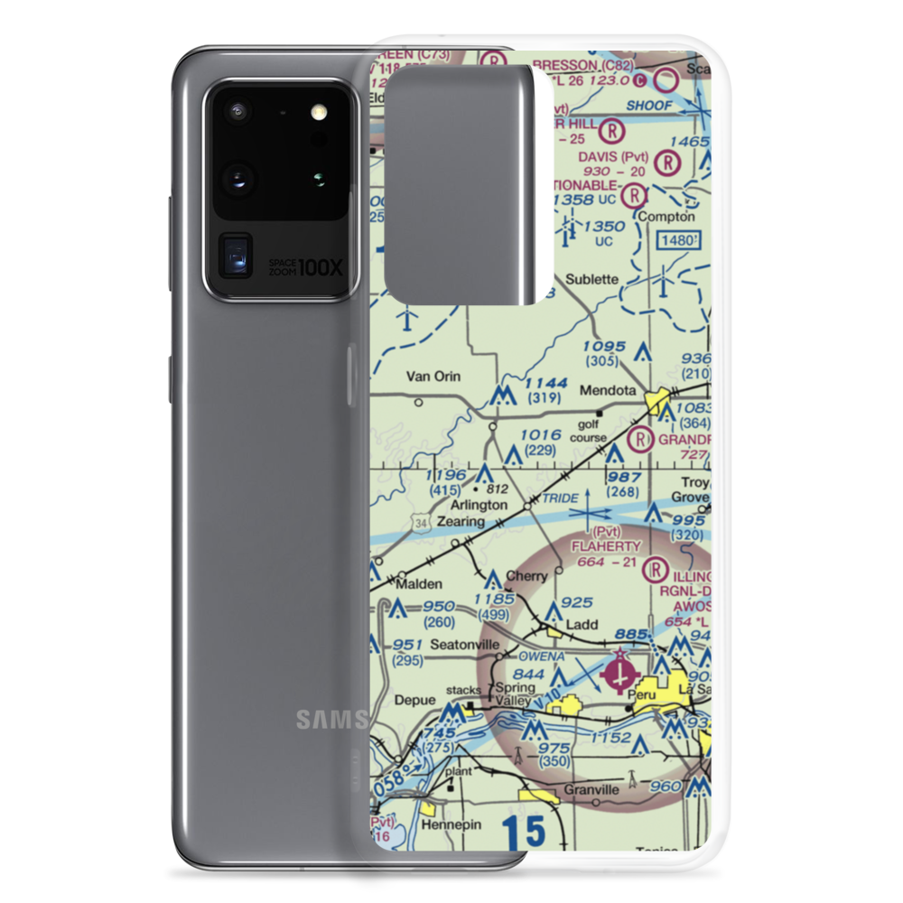Keutzer Airport (US-1057) VFR Sectional Samsung Case Samsung Galaxy S20 Ultra model shown