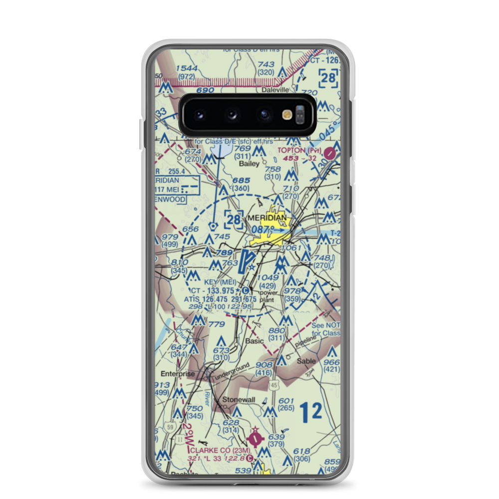 Key Field (MEI) VFR Sectional Samsung Case Samsung Galaxy S10 model shown