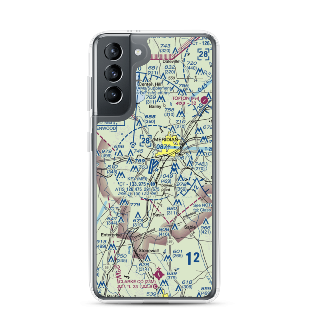 Key Field (MEI) VFR Sectional Samsung Case Samsung Galaxy S21 model shown