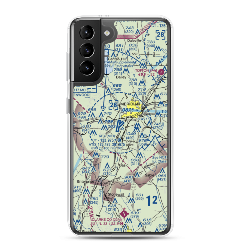 Key Field (MEI) VFR Sectional Samsung Case Samsung Galaxy S21 Plus model shown