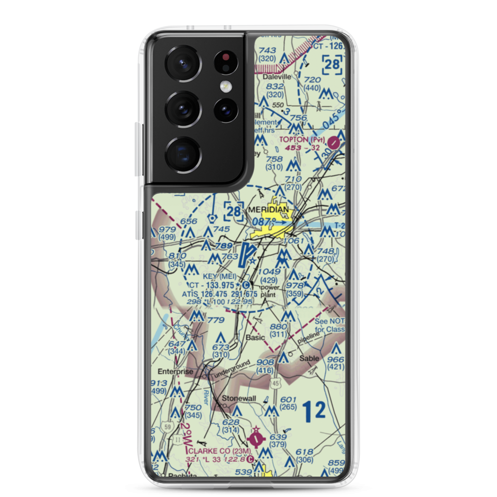 Key Field (MEI) VFR Sectional Samsung Case Samsung Galaxy S21 Ultra model shown