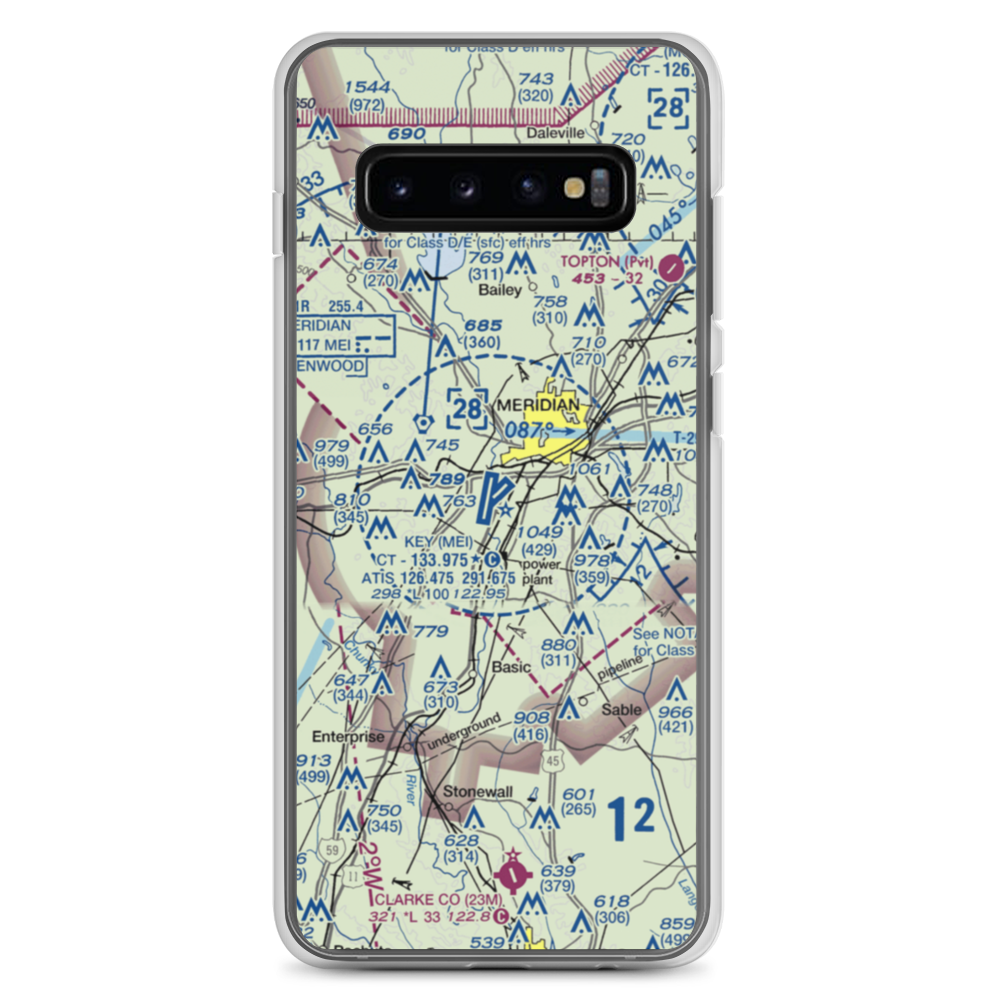 Key Field (MEI) VFR Sectional Samsung Case Samsung Galaxy S10+ model shown