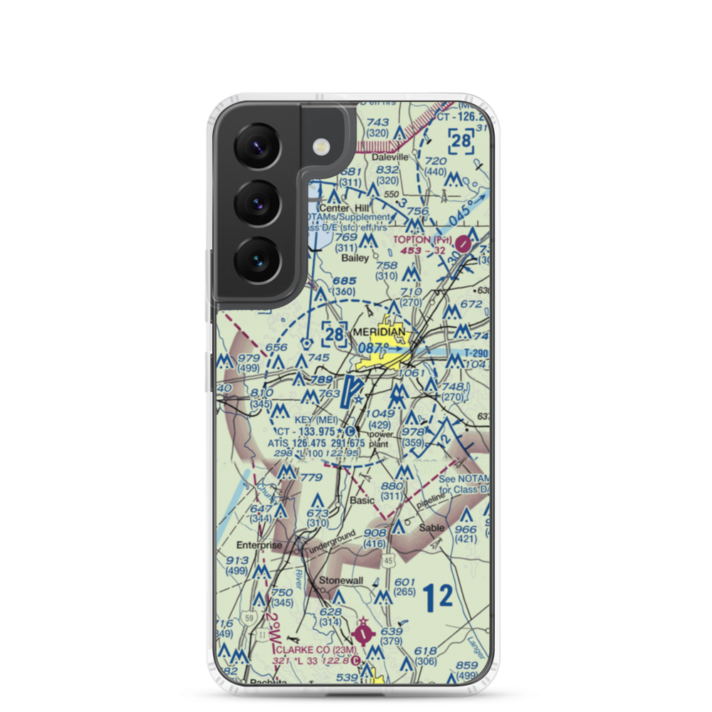 Key Field (MEI) VFR Sectional Samsung Case Samsung Galaxy S22 model shown