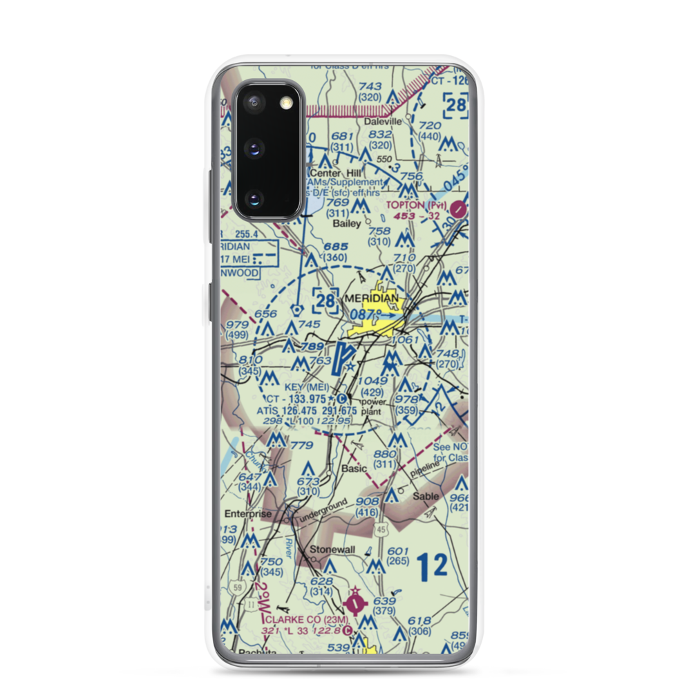 Key Field (MEI) VFR Sectional Samsung Case Samsung Galaxy S20 model shown