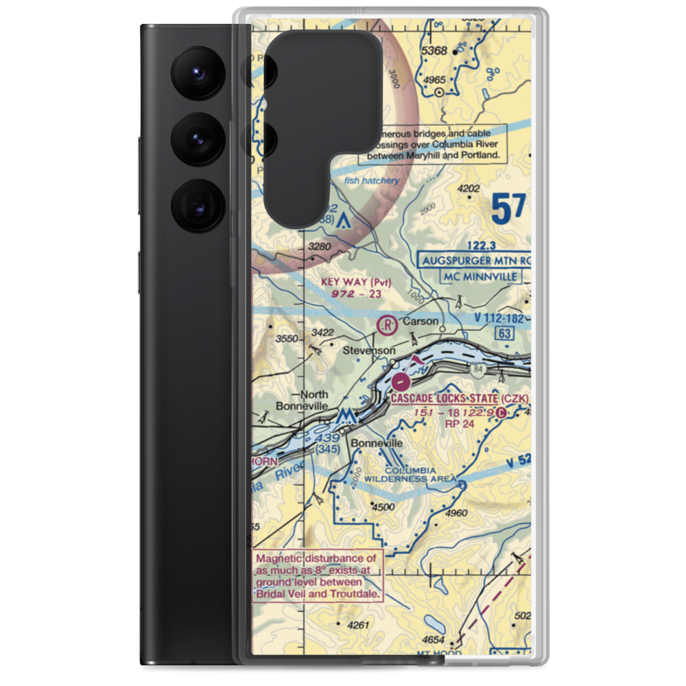 Key Way Airport (19WA) VFR Sectional Samsung Case Samsung Galaxy S22 Ultra model shown