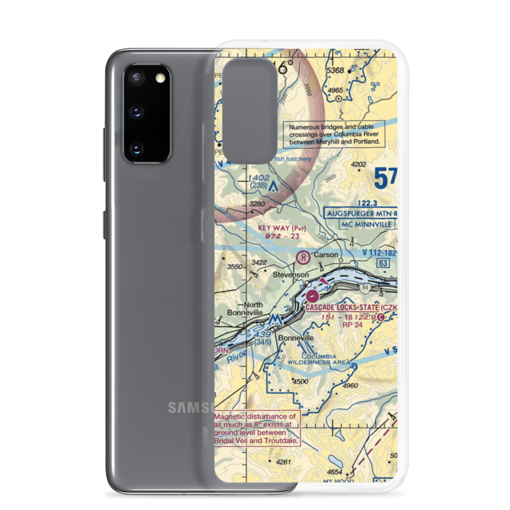 Key Way Airport (19WA) VFR Sectional Samsung Case Samsung Galaxy S20 model shown
