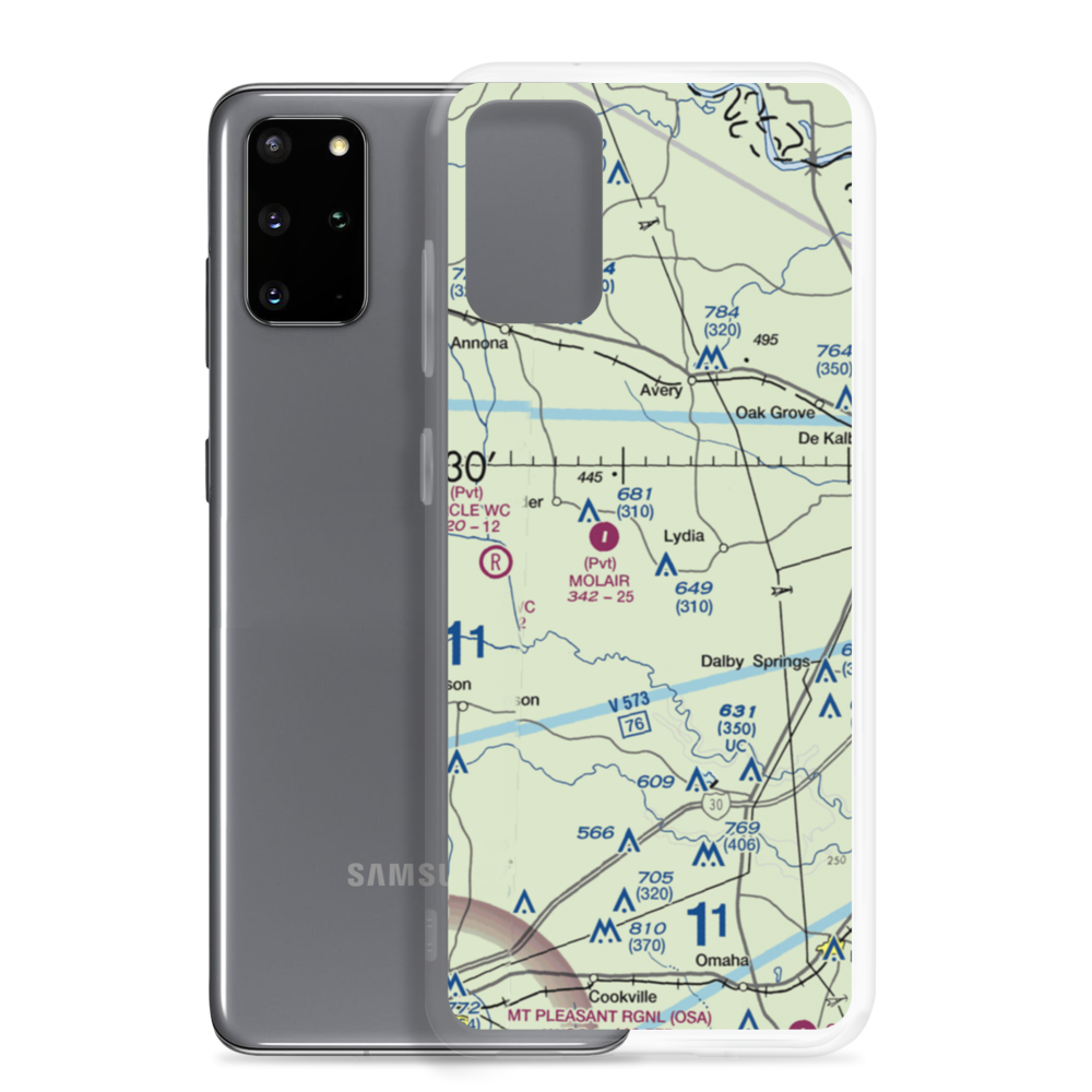 Key's Ranch Airport (TX35) VFR Sectional Samsung Case Samsung Galaxy S20 Plus model shown