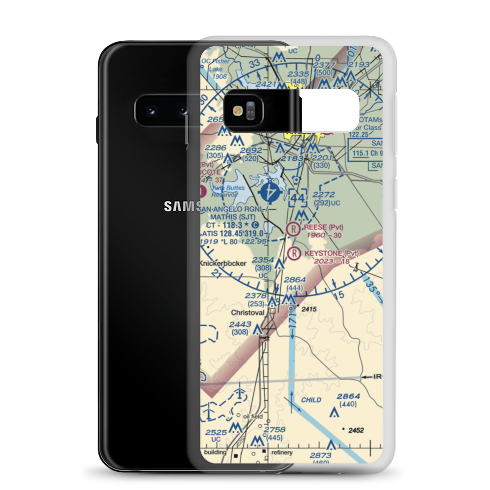 Keystone Ranch Airport (5TE6) VFR Sectional Samsung Case Samsung Galaxy S10 model shown