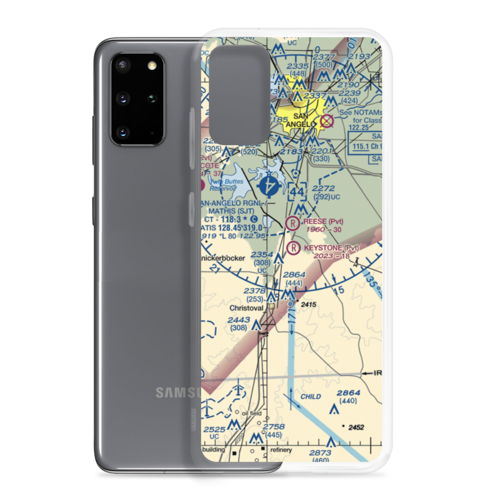 Keystone Ranch Airport (5TE6) VFR Sectional Samsung Case Samsung Galaxy S20 Plus model shown