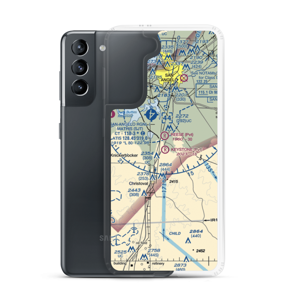 Keystone Ranch Airport (5TE6) VFR Sectional Samsung Case Samsung Galaxy S21 model shown