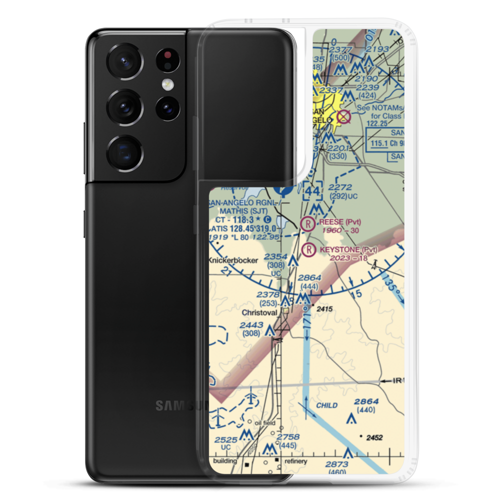 Keystone Ranch Airport (5TE6) VFR Sectional Samsung Case Samsung Galaxy S21 Ultra model shown