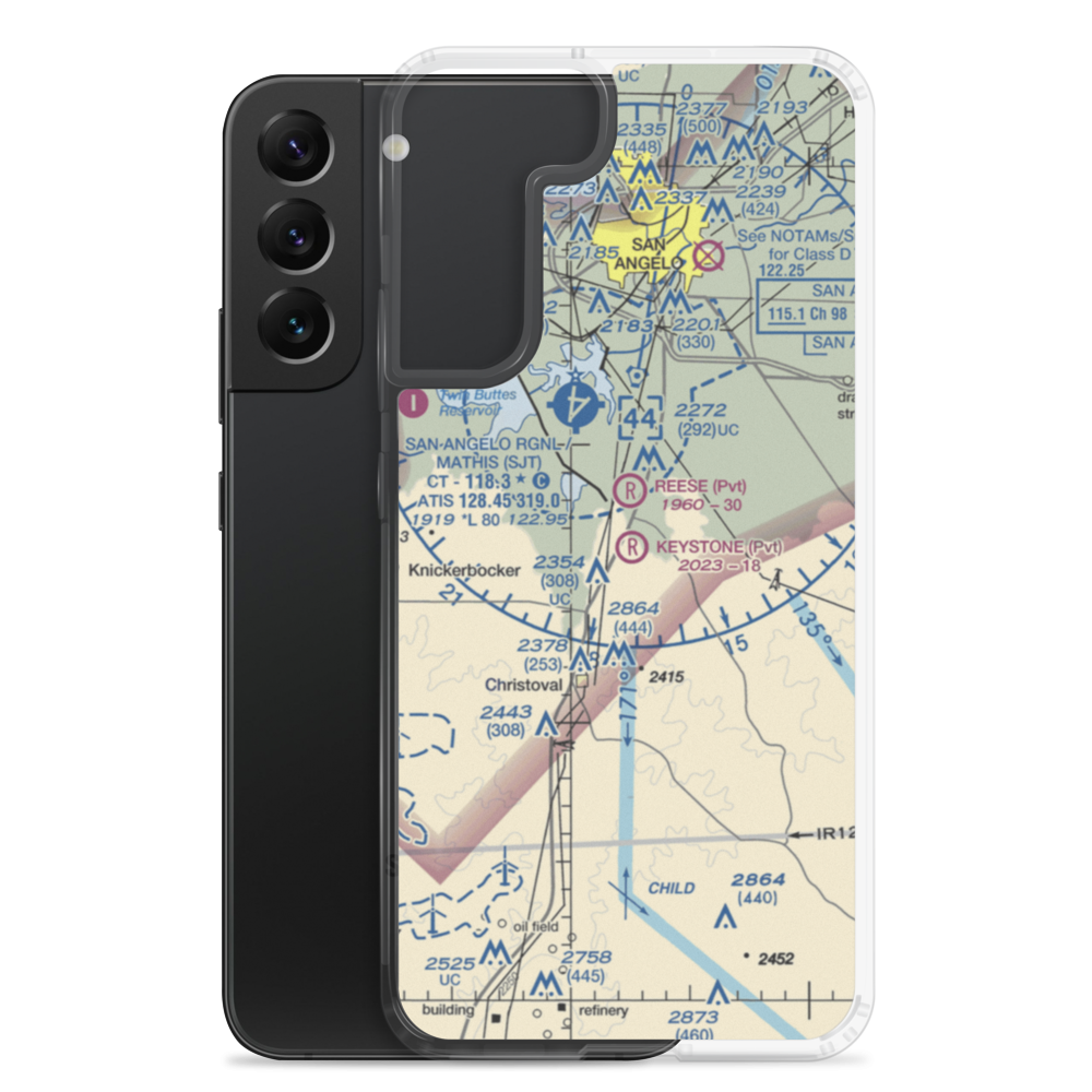 Keystone Ranch Airport (5TE6) VFR Sectional Samsung Case Samsung Galaxy S22 Plus model shown