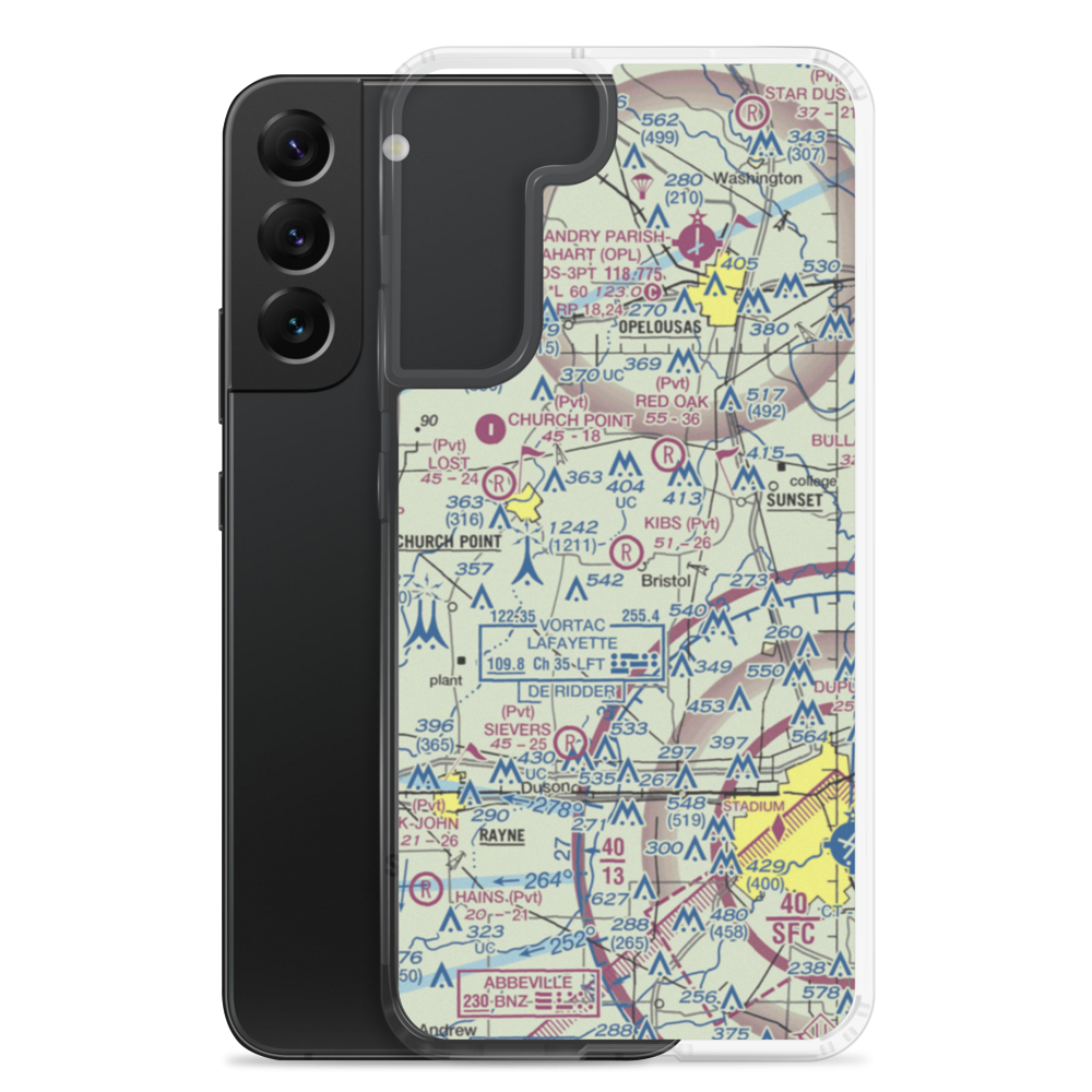 Kibs Air Park (7LA4) VFR Sectional Samsung Case Samsung Galaxy S22 Plus model shown