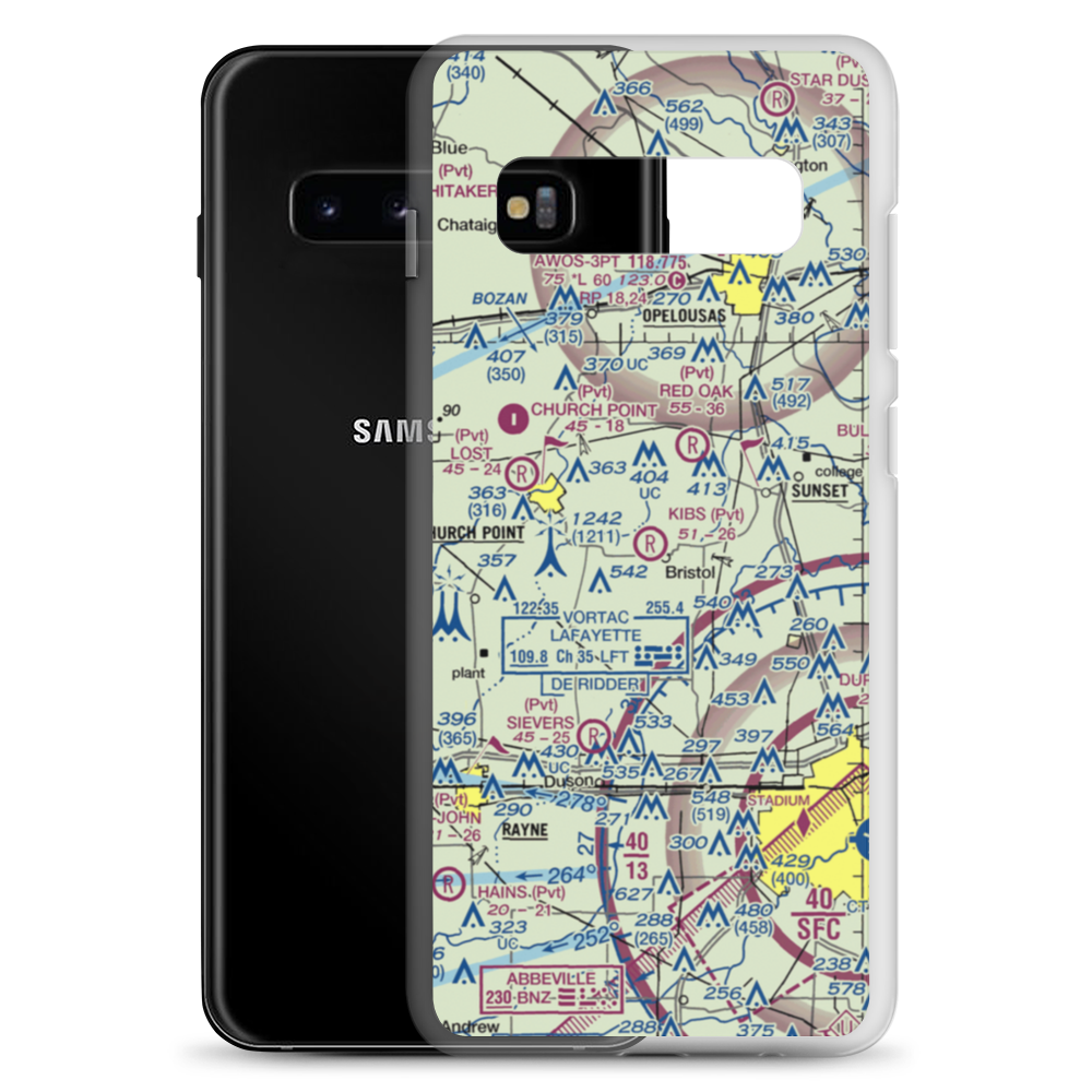 Kibs Air Park (7LA4) VFR Sectional Samsung Case Samsung Galaxy S10+ model shown