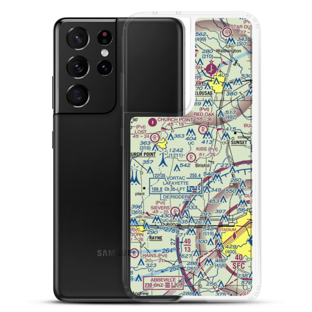 Kibs Air Park (L89) VFR Sectional Samsung Case Samsung Galaxy S21 Ultra model shown