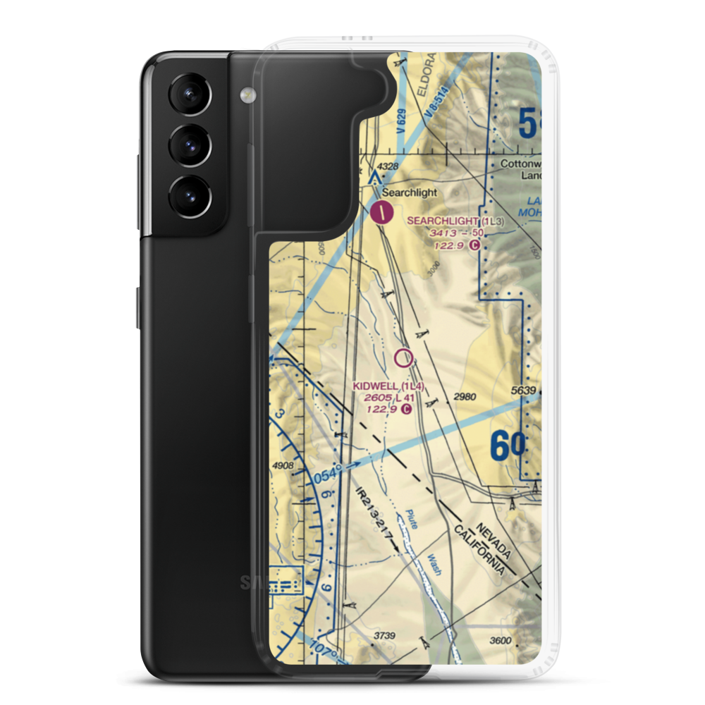 Kidwell Airport (1L4) VFR Sectional Samsung Case Samsung Galaxy S21 Plus model shown