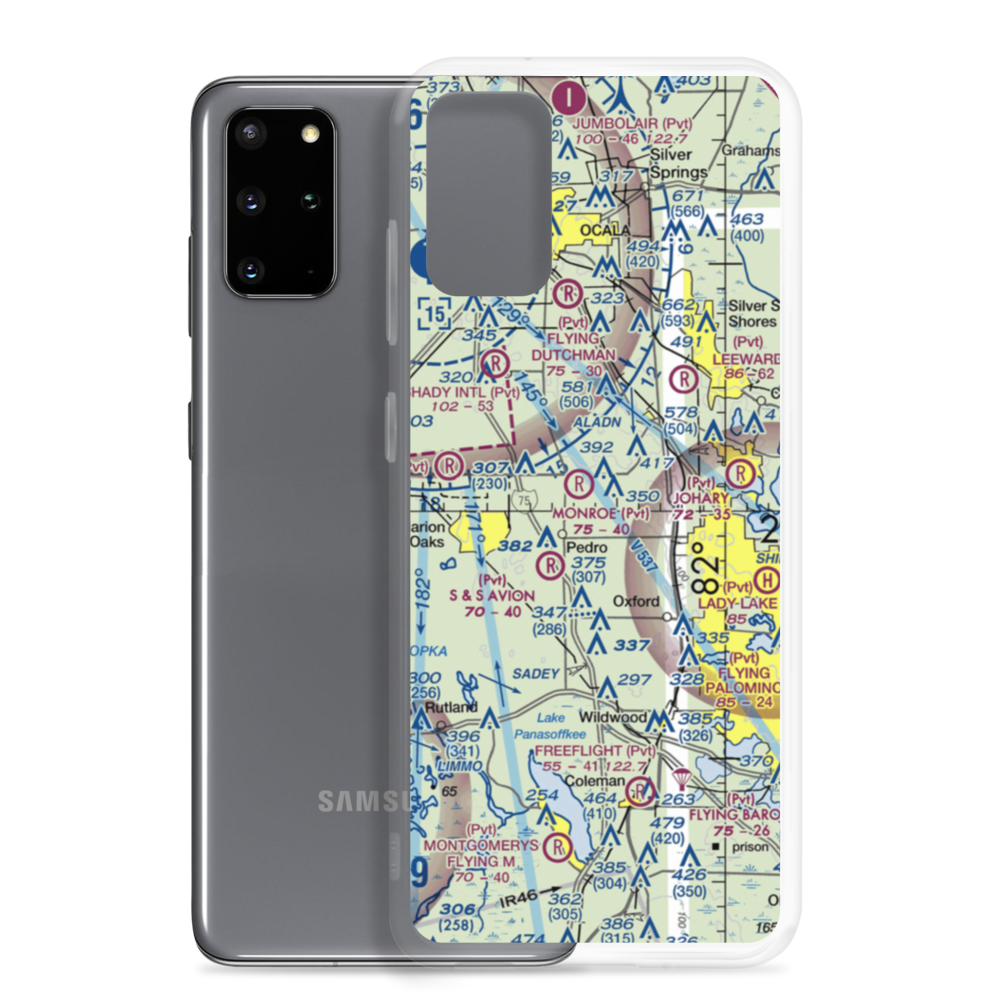 Kiever Airport (8FL2) VFR Sectional Samsung Case Samsung Galaxy S20 Plus model shown