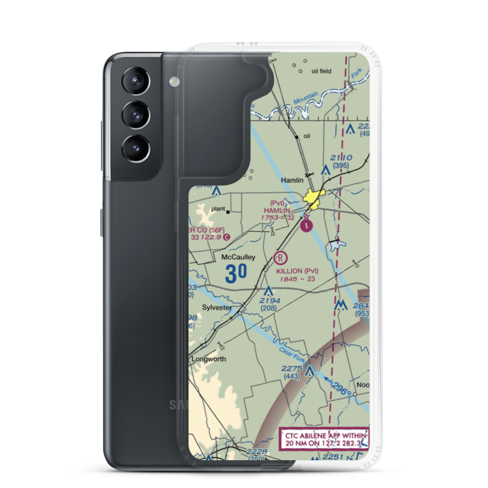 Killion Ranch Airport (1TX7) VFR Sectional Samsung Case Samsung Galaxy S21 model shown