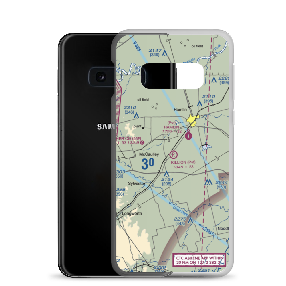 Killion Ranch Airport (1TX7) VFR Sectional Samsung Case Samsung Galaxy S10e model shown