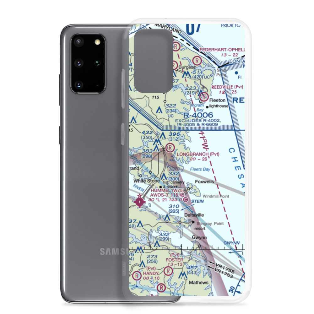Kilmarnock/Tolbert Field (5VA9) VFR Sectional Samsung Case Samsung Galaxy S20 Plus model shown
