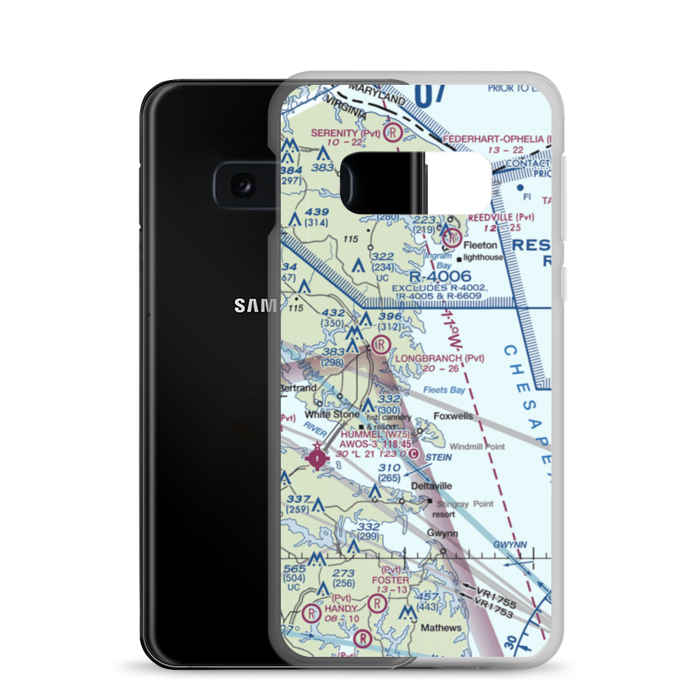 Kilmarnock/Tolbert Field (5VA9) VFR Sectional Samsung Case Samsung Galaxy S10e model shown