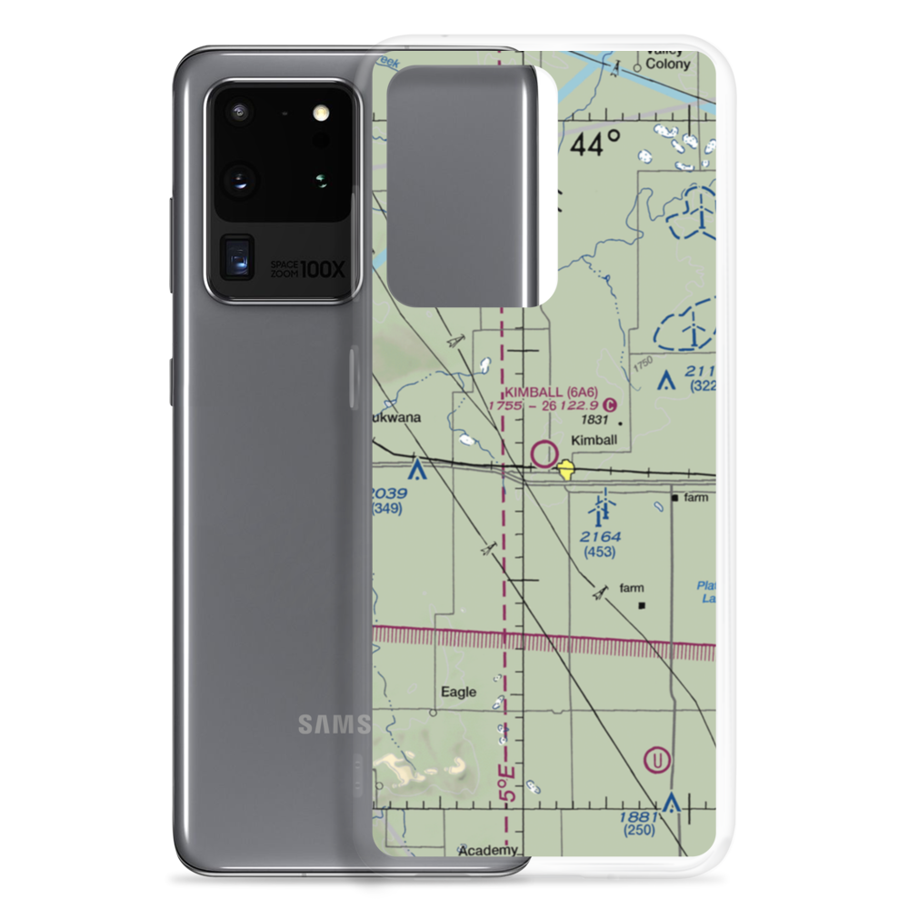 Kimball Municipal Airport (6A6) VFR Sectional Samsung Case Samsung Galaxy S20 Ultra model shown