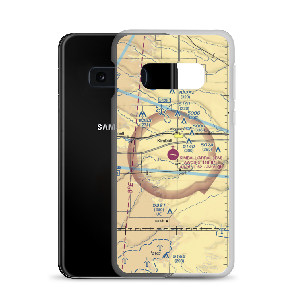 Kimball Municipal Robert E Arraj Field (IBM) VFR Sectional Samsung Case Samsung Galaxy S10e model shown