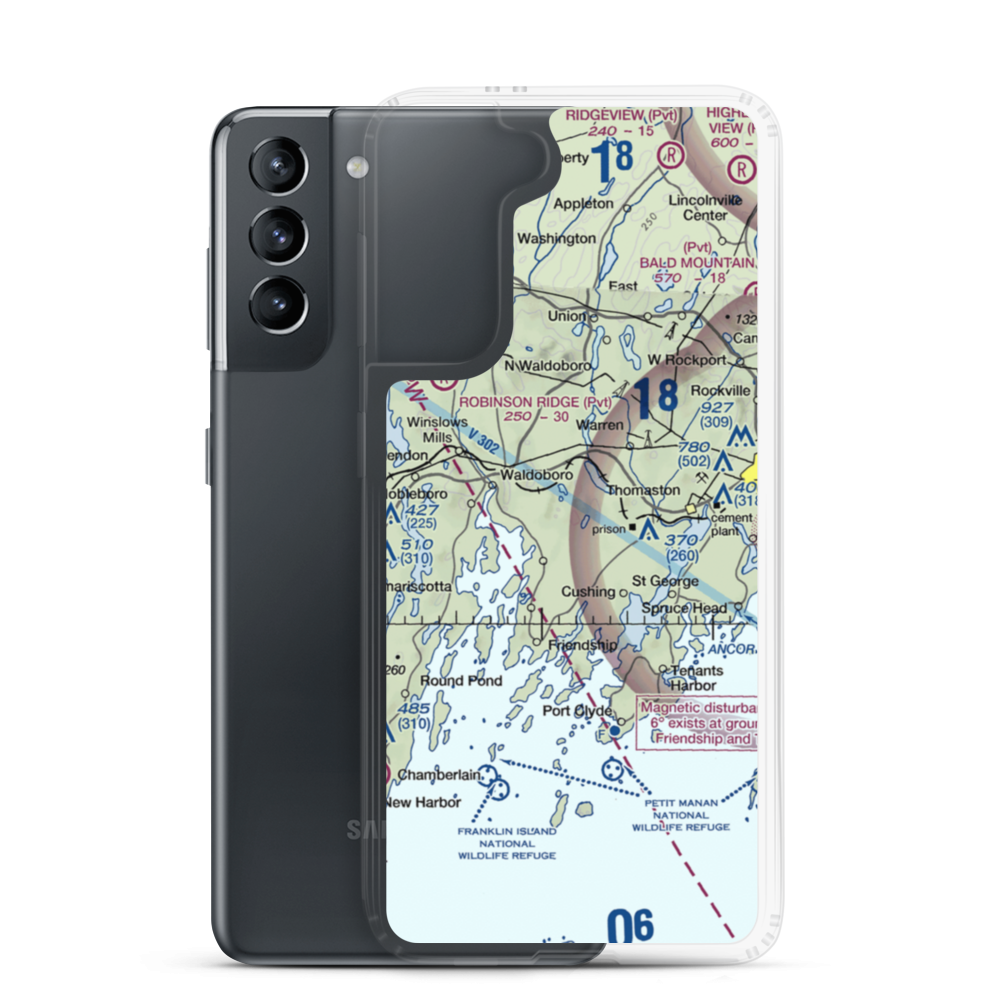 Kimberly Airport (ME56) VFR Sectional Samsung Case Samsung Galaxy S21 model shown