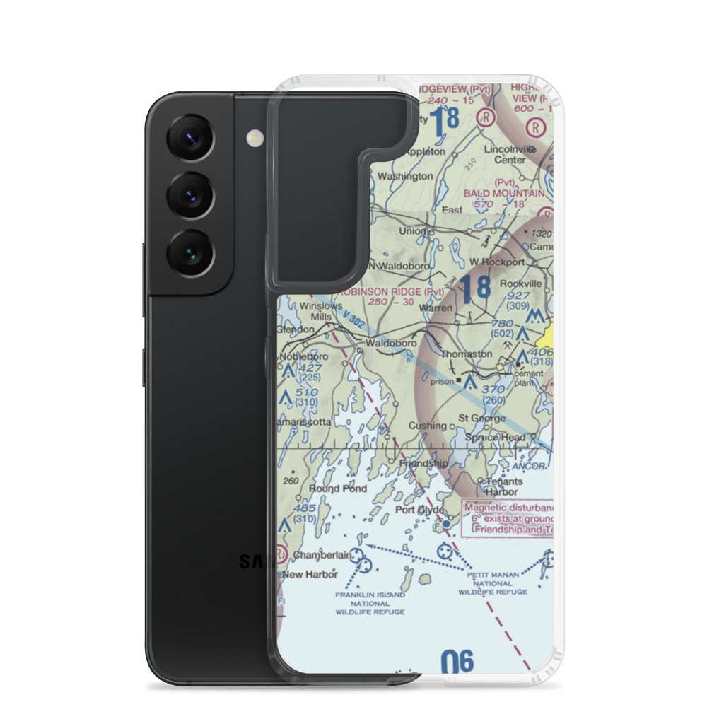 Kimberly Airport (ME56) VFR Sectional Samsung Case Samsung Galaxy S22 model shown