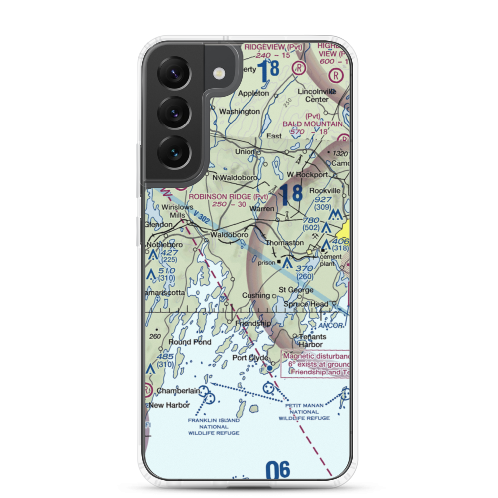 Kimberly Airport (ME56) VFR Sectional Samsung Case Samsung Galaxy S22 Plus model shown
