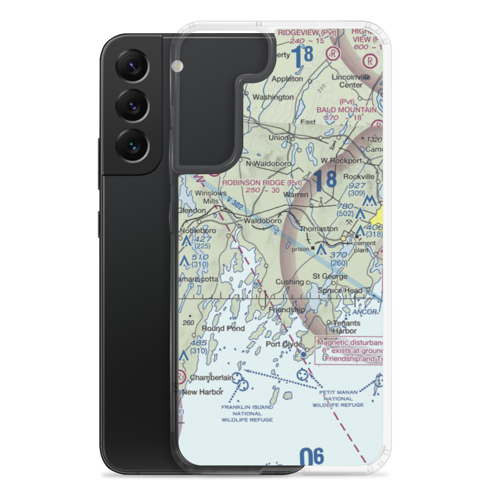 Kimberly Airport (ME56) VFR Sectional Samsung Case Samsung Galaxy S22 Plus model shown