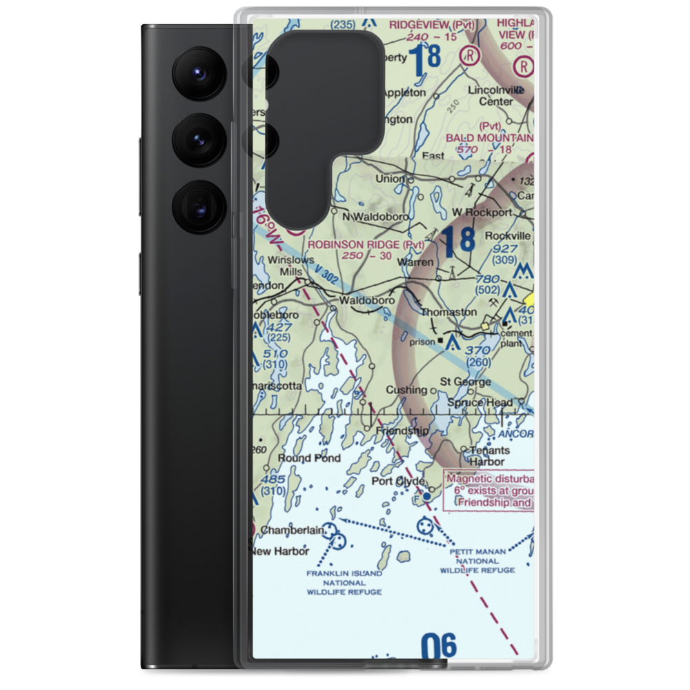Kimberly Airport (ME56) VFR Sectional Samsung Case Samsung Galaxy S22 Ultra model shown