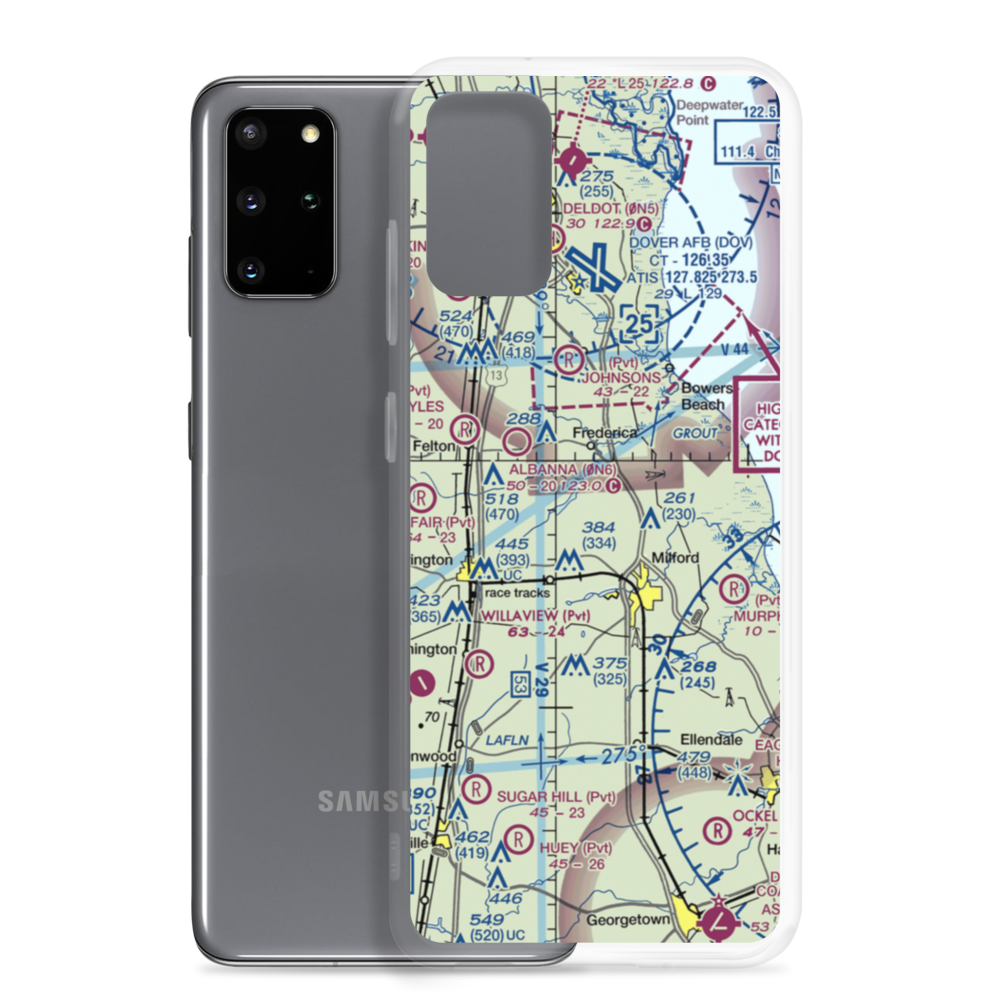 Kimbowrosa Farm Airport (DE10) VFR Sectional Samsung Case Samsung Galaxy S20 Plus model shown
