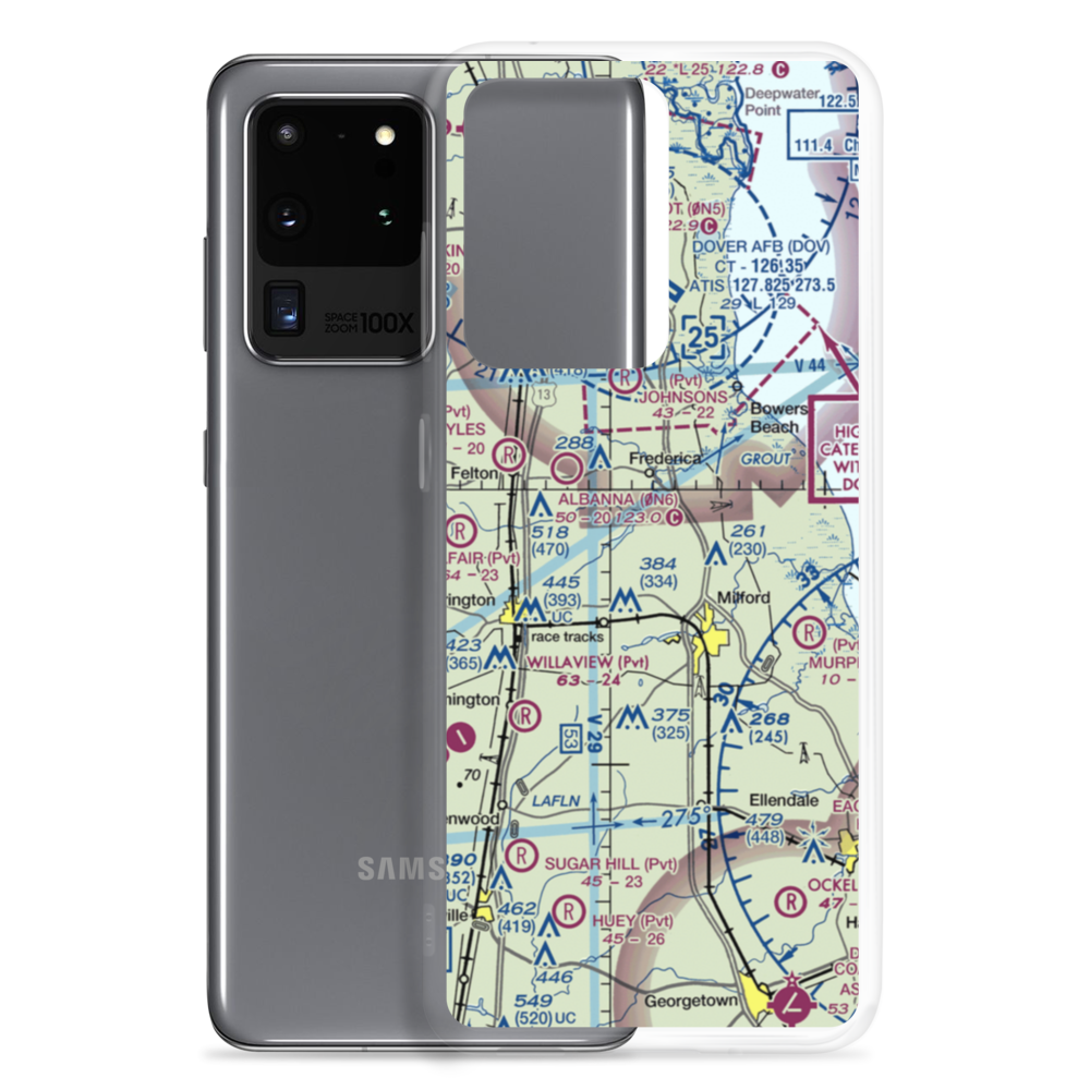 Kimbowrosa Farm Airport (DE10) VFR Sectional Samsung Case Samsung Galaxy S20 Ultra model shown