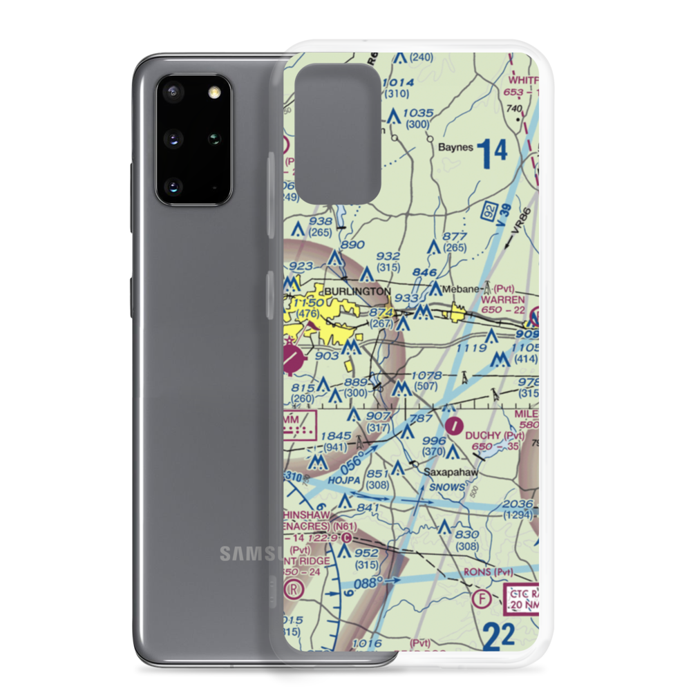 Kimrey Airport (7NC6) VFR Sectional Samsung Case Samsung Galaxy S20 Plus model shown