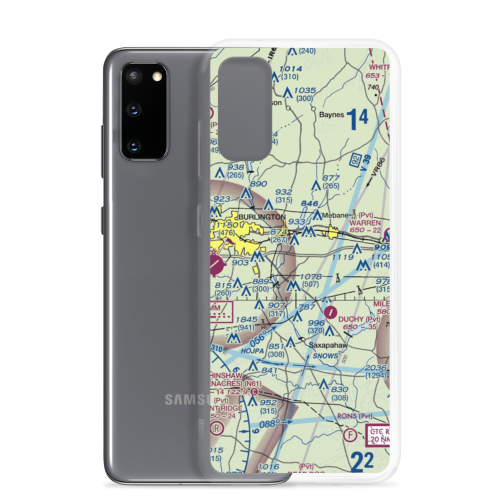 Kimrey Airport (7NC6) VFR Sectional Samsung Case Samsung Galaxy S20 model shown