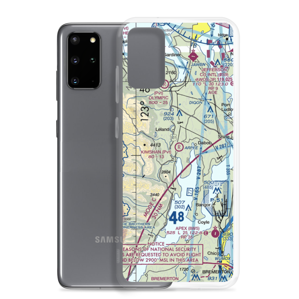 Kimshan Ranch Airport (WN00) VFR Sectional Samsung Case Samsung Galaxy S20 Plus model shown