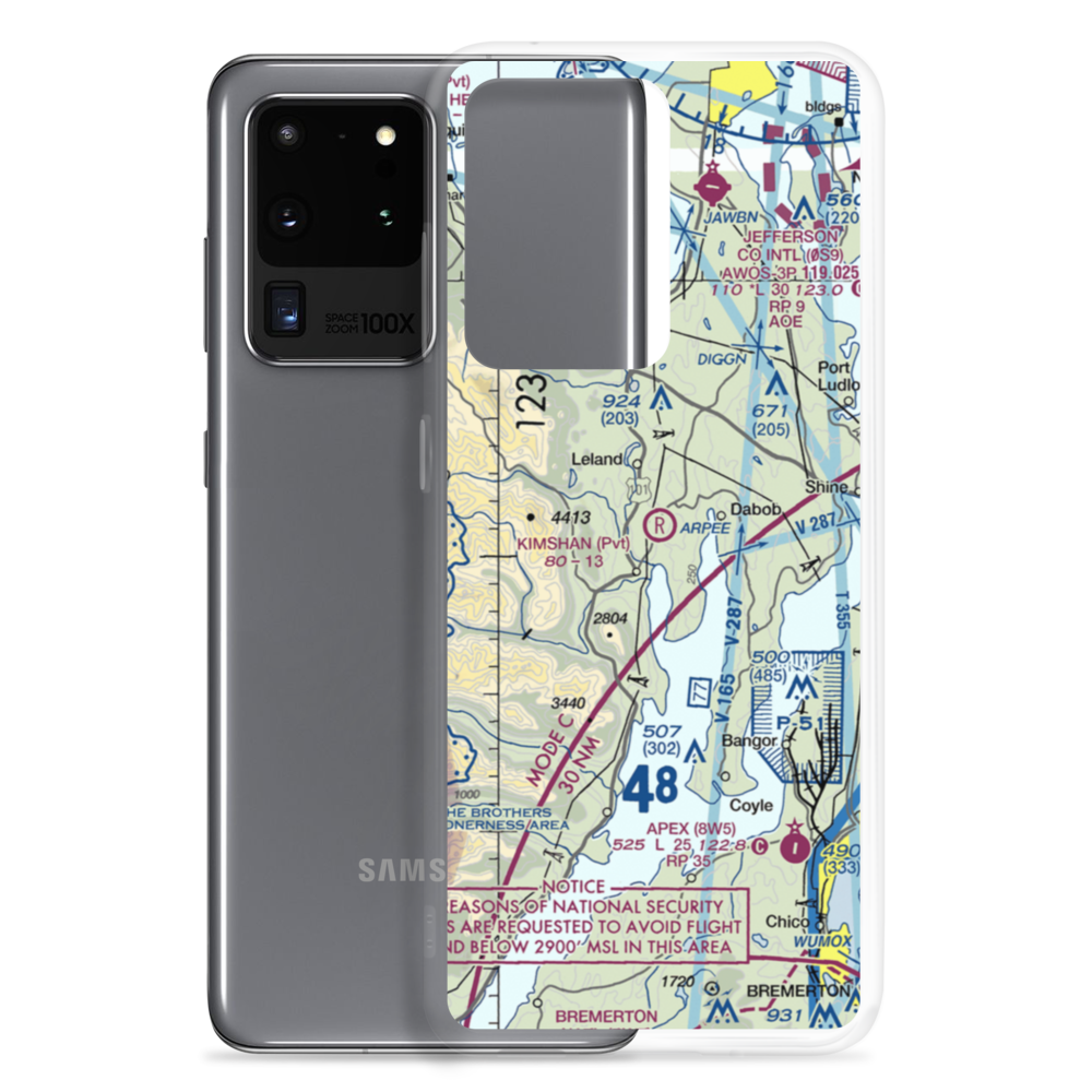 Kimshan Ranch Airport (WN00) VFR Sectional Samsung Case Samsung Galaxy S20 Ultra model shown