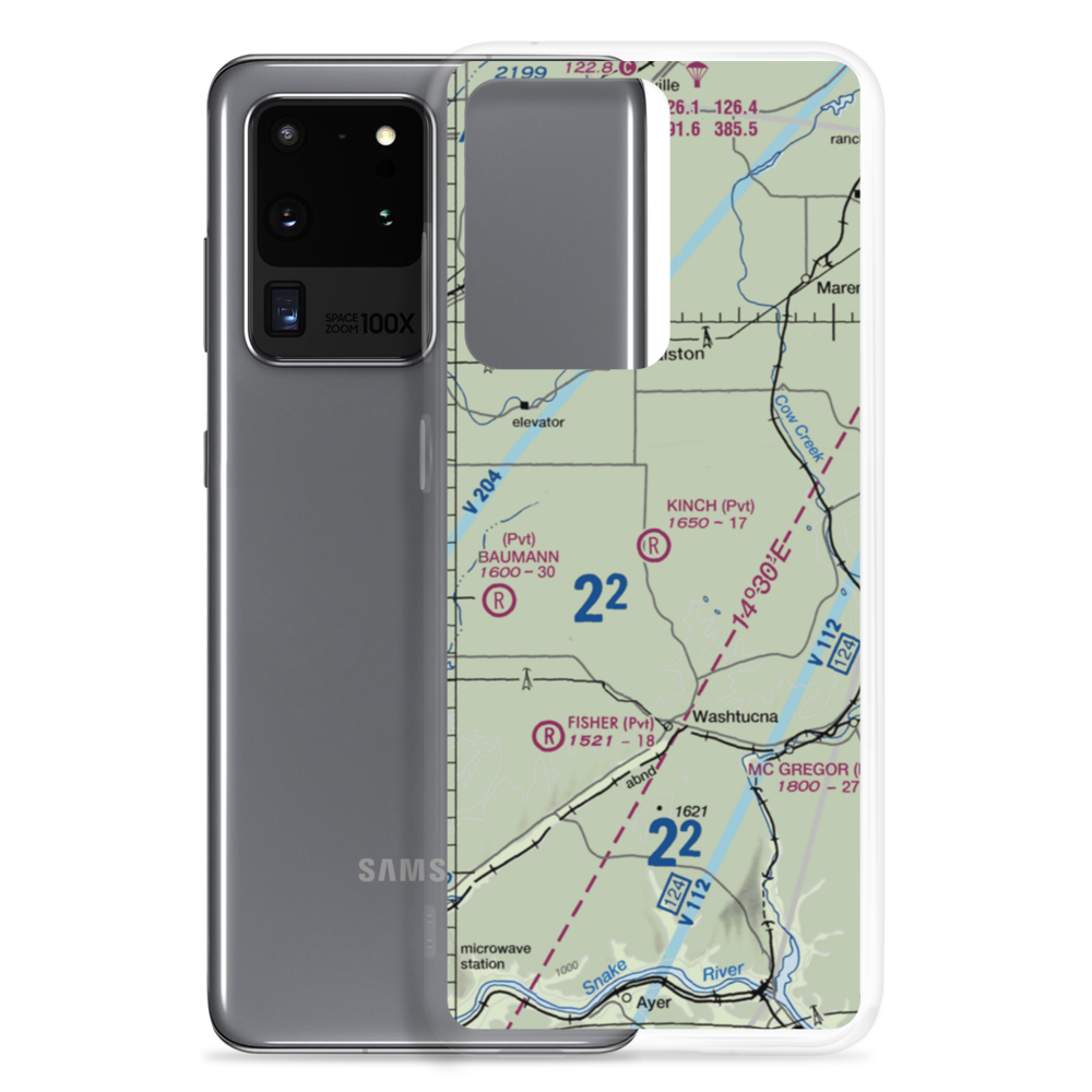 Kinch Farms Airport (WN72) VFR Sectional Samsung Case Samsung Galaxy S20 Ultra model shown